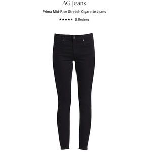 AG Jeans Prima Mid-Rise Stretch Cigarette Jeans